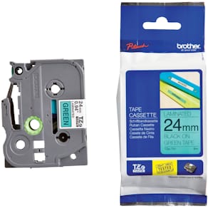 Schriftband Brother TZe-751, 24 mm, 8 m, grün/schwarz