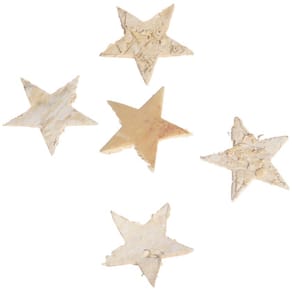 Streufigur Noname, Stern, Birke, 100 St., natur