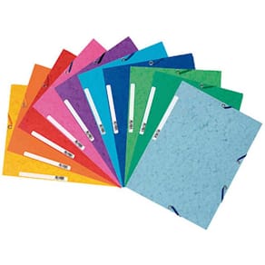Gummibandsmapp EXACOMPTA Future® 3-klaff A4, färgmix