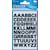 Etiketten Avery Zweckform, letters A-Z, 2 blad, zwart, waterbest,
