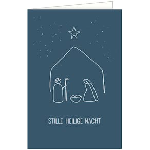 Weihnachtskarte Noname, bunt, mit Umschlag