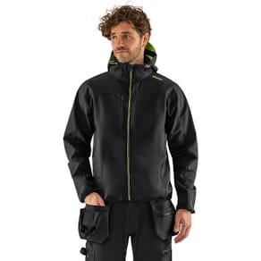 Softshelljacka FRISTADS 4655 sv/gul 2XL