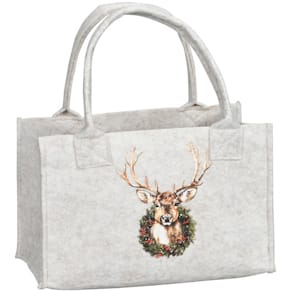 Tasche POSIWIO Hirsch, 27 x 14 x 17 cm, Henkel 13 cm