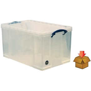 Opbergdoos Really Useful Box 84 liter, transparant, per stuk