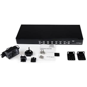 StarTech.com 1U hyllmonterad USB KVM-switch med 8 portar och OSD