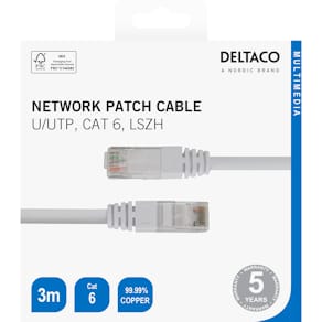 Patchkabel U/UTP Cat6 3m,vit