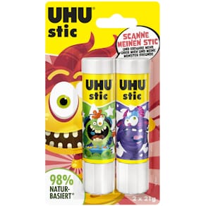 Klebestift UHU stic, 2 x 21 g, Monster Edition