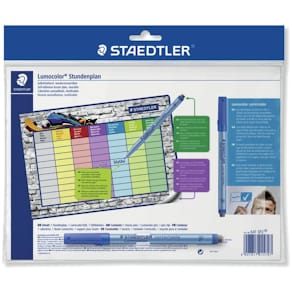 Stundenplantafel STAEDTLER Lumocolor correctable, bunt, 30 x 20