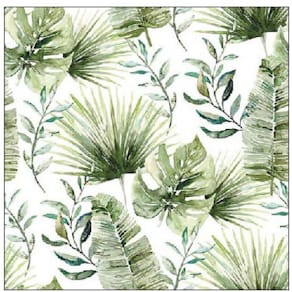 Serviette AMBIENTE Jungle Leaves, 25x25 cm, 3-lagig, 20 Stück