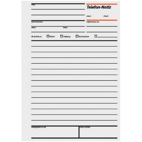 Telefonnotizblock Sigel, A5, 50 Blatt