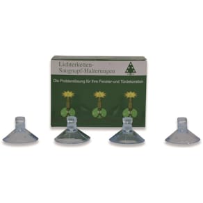 Saugnapf Riffelmacher, Weihnachts-Lichterketten, klar
