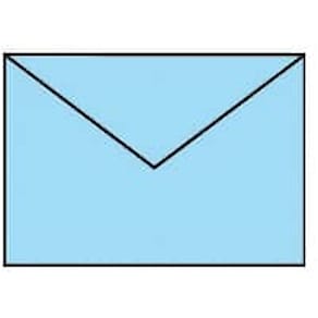 Briefumschlag Rössler Coloretti, C6, 5 St., himmelblau