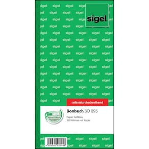 Bonbuch Sigel SD 2-fach, blau