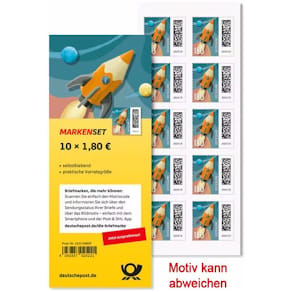 Briefmarke Deutsche Post, 1,80 €, selbstklebend (SK), 10er Pack