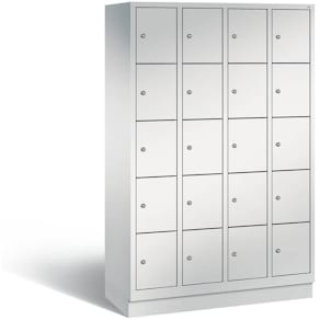 Fächerschrank CP Classic, 4x5 Fächer, hellgrau