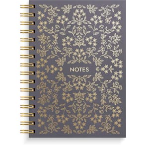 Anteckningsbok BURDE A5 Black Flower