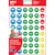 Beloningsstickers Apli Kids Happy Smile, groot, blister met 12