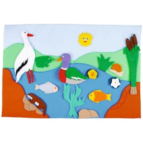 Väggdekoration ankdam, B120cm, ljudabsorbent
