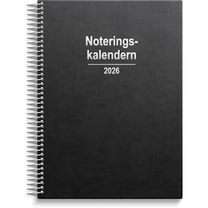 Noteringskalendern 2026 svart