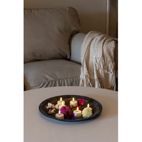 Värmeljus KONSTSMIDE LED timer vit 6/fp