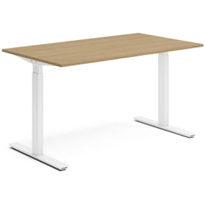 Skrivbord el 140x80 cm Ek/Vit