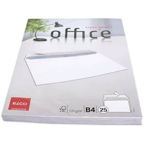 Versandtasche Elco Office B4, haftklebend, hochweiß, 25 Stück