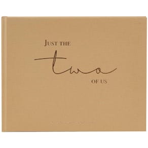 Gästebuch GOLDBUCH Just the two of us, braun, 29x23 cm, 50 Seiten