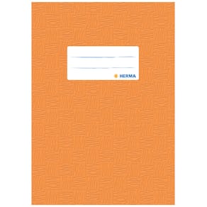 Heftschoner HERMA, A5, orange, mit Beschriftungsetikett