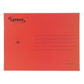 Hängmapp LYRECO A4 röd 25/fp