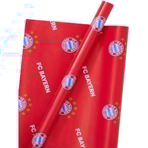 Geschenkpapier FC BAYERN, rot, 700 mm x 2 m
