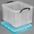 Deksel Really Useful Box voor opbergdoos 20L, 50L, 64L, 84L, tran