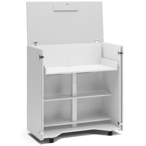 Arbetsplats Cubic vit/ljusgrå