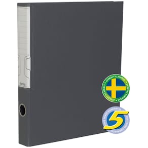 Ringpärm-D KEBA grafitgrå, 20st