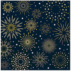 Zelltuchserviette Atelier Weihnachtsmotiv, 33 x 33 cm