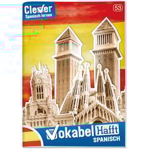 Vokabelheft HÄFFT Spanisch (VHS), A5, liniert, 32 Blatt, bunt