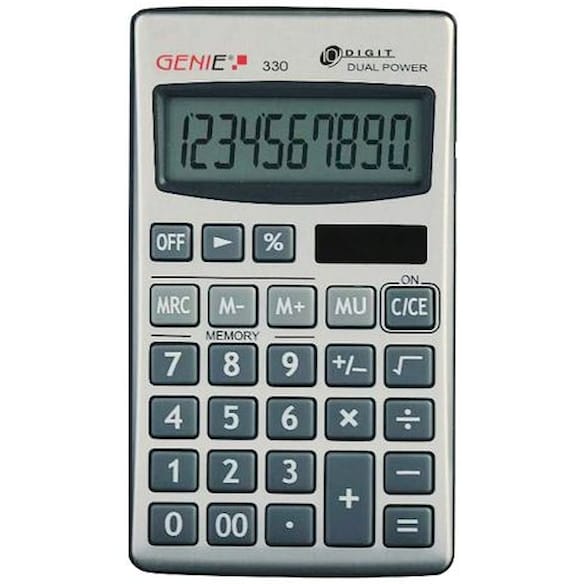 Lommekalkulator GENIE 330