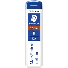 Feinmine STAEDTLER Mars micro carbon 250, 0,5 mm, H, schwarz, 12 