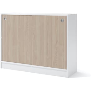 Skåp 1200 x 415 x 925 mm Vit/Vit ask
