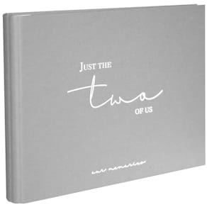 Gästebuch GOLDBUCH Just the two of us, grau, 50 Seiten
