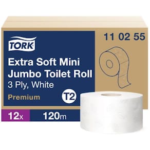 Toalettpapir TORK Premium mini jumbo 120m T2