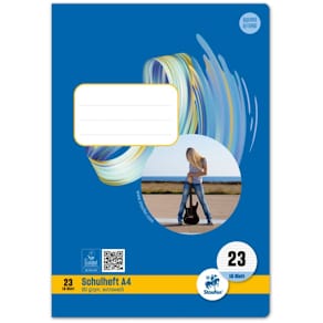 Schulheft Staufen Style, A4, 16 Blatt, Lineatur 23, blau