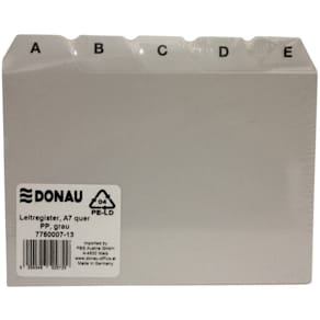 Leitregister Donau PP, A7 quer, grau