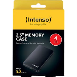 Externe Festplatte Intenso Memory Case, 2,5 Zoll, USB 3.0, 4 TB