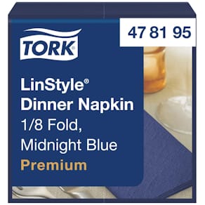 Servett TORK LinStyle Middag mblå 50/fp