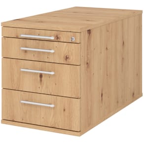 Rollcontainer HAMMERBACHER TC30, Asteiche, 42,8 x 51,2 x 80 cm, m