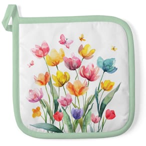 Topflappen AMBIENTE Fantasy Blumen, 20 x 20 cm