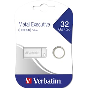 USB-Stick Verbatim Metal Executive, USB 2.0, 32 GB, silber