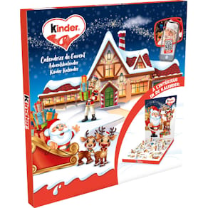 Adventskalender Kinder chocolade mix, doos van 123 gram
