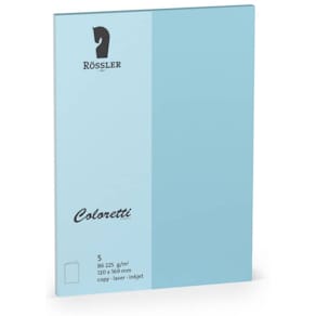 Briefkarte Rössler Coloretti B6 HD, 5 St., himmelblau