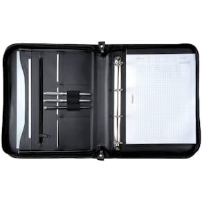 Schreibmappe Alassio Limone A4, schwarz